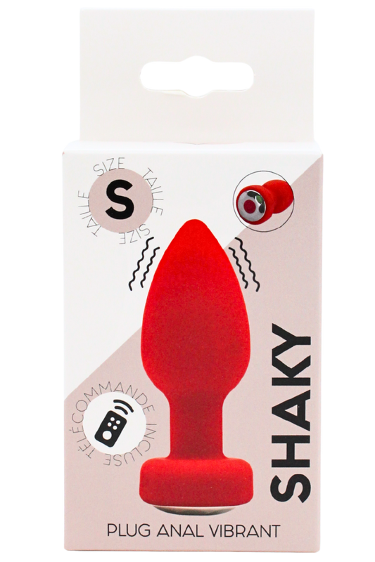 Plug Anal Vibrant Télécommandé SHAKY Rouge