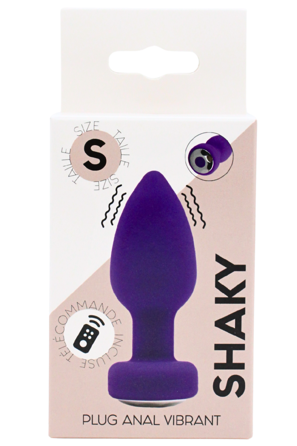 Plug Anal Vibrant Télécommandé SHAKY Violet