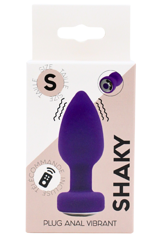Plug Anal Vibrant Télécommandé SHAKY Violet