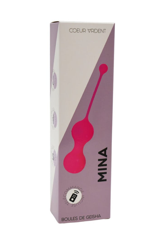 MINA Rose, Boules de Geisha en silicone médical USB avec télécommande