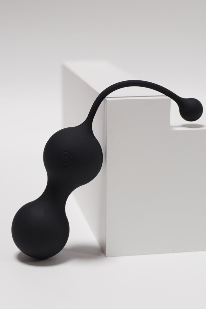MINA Noir, Boules de Geisha en silicone médical USB avec télécommande