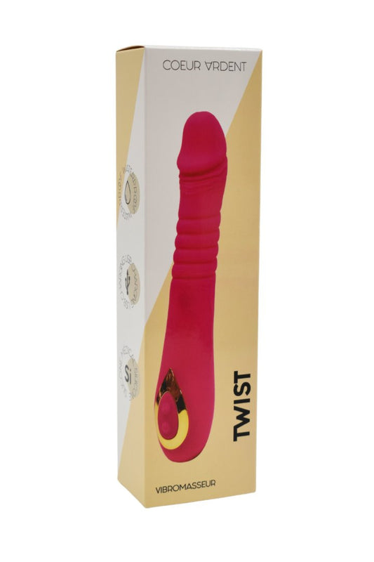 TWIST Rose, Vibromasseur va-et-vient USB en silicone médical, doté de 18 modes de stimulation · Coeur Ardent · vue 2