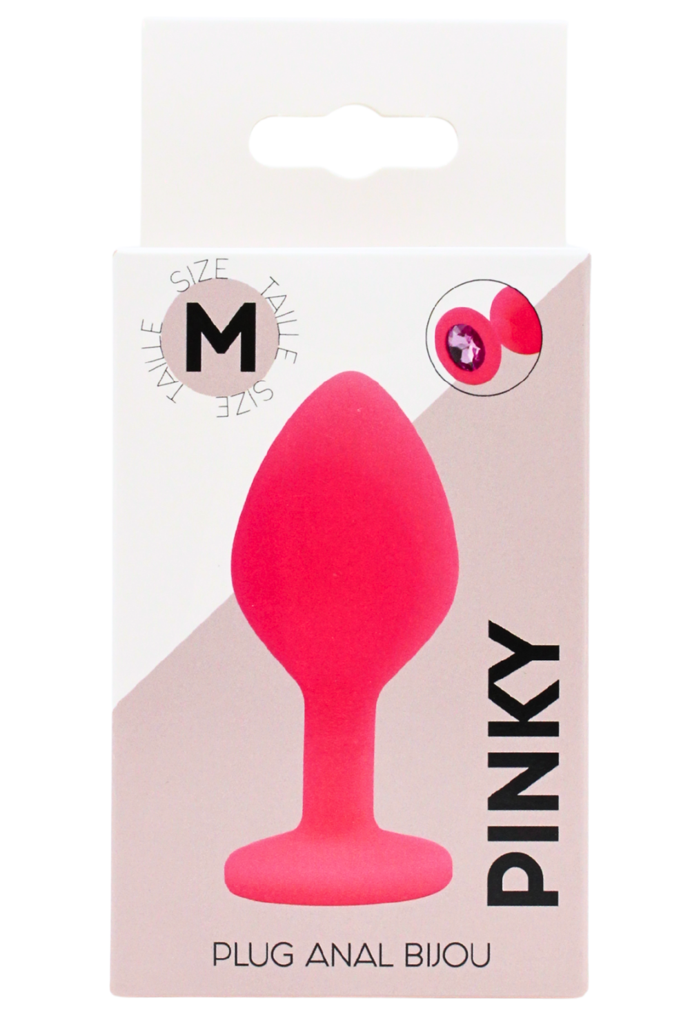 Plug bijou rose Medium PINKY