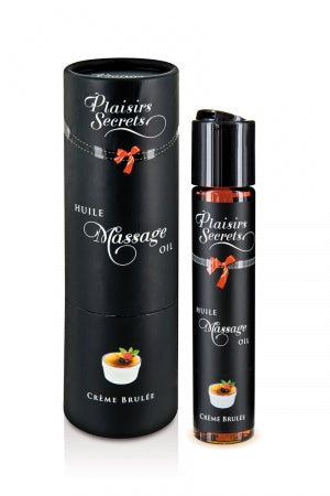 Huile de massage gourmande Crème Brulée