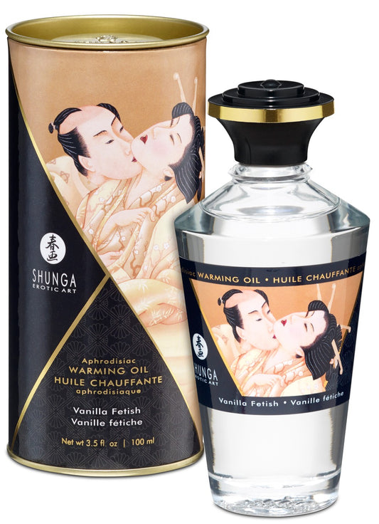 Huile chauffante aphrodisiaque Vanille fétish 100ml
