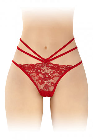 Culotte ouverte Nadia rouge