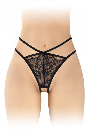 String ouvert Mylene noir