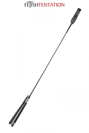 Cravache noire cuir