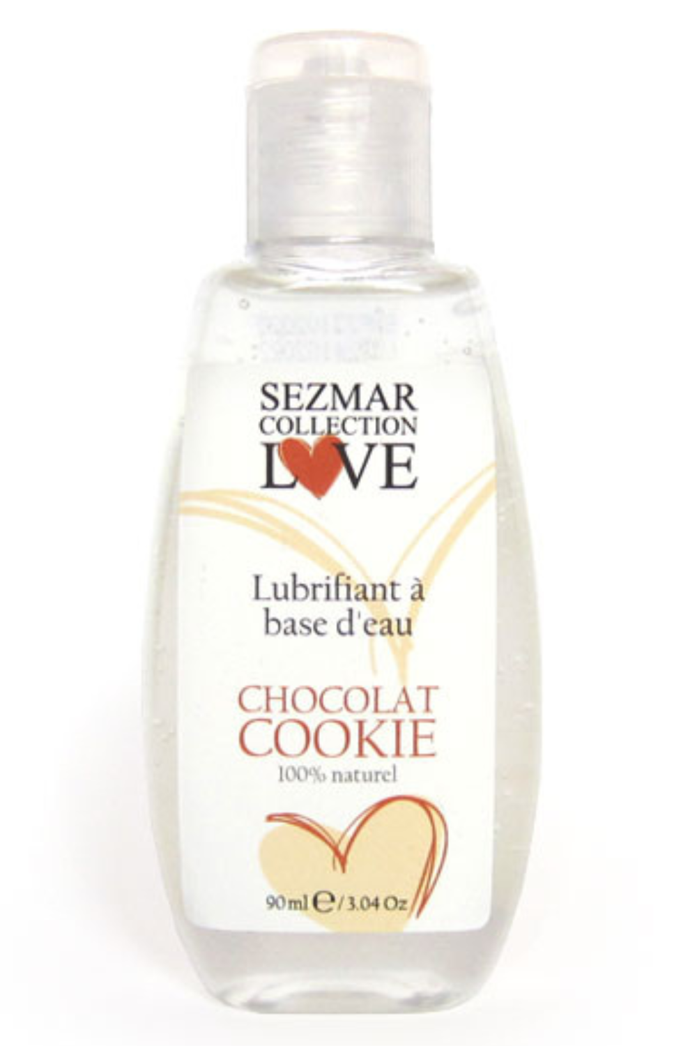 Lubrifiant à base d'eau 100% naturel Chocolat Cookie 90 ml