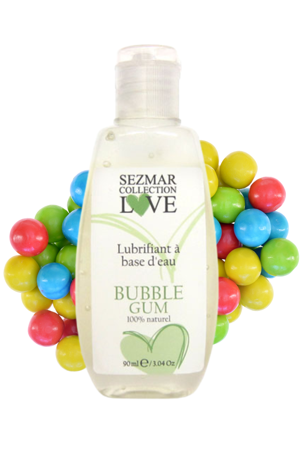 Lubrifiant à base d'eau 100% naturel Bubble Gum 90 ml