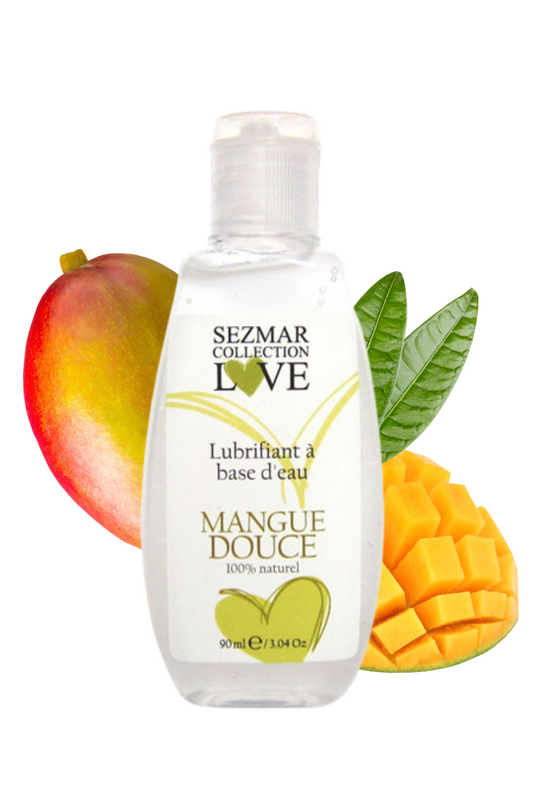 Lubrifiant à base d'eau 100% naturel Mangue Douce 90 ml