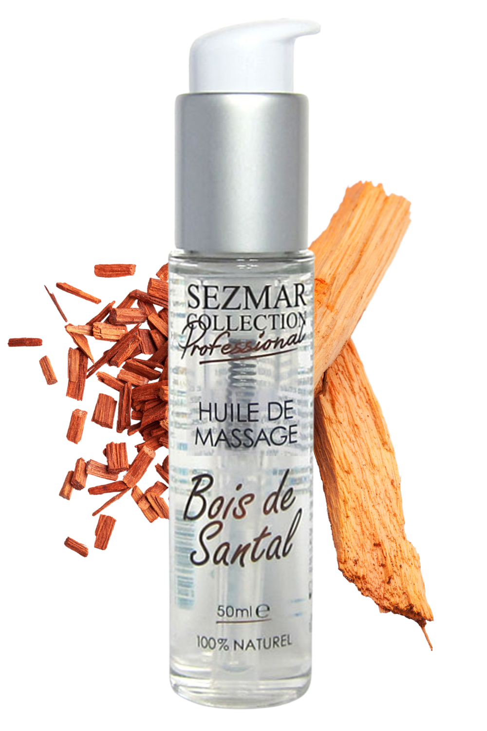 Huile de massage professionnelle Bois de Santal 100% naturelle 50 ml