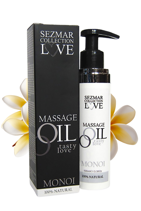 Huile de massage comestible 100% naturelle monoï 100ml