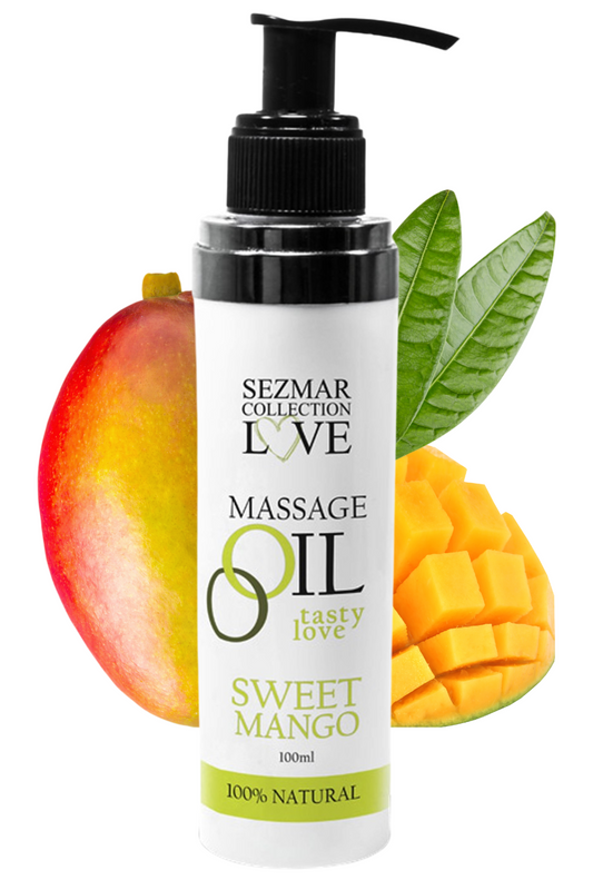 Huile de massage comestible mangue 100ml 100% naturelle