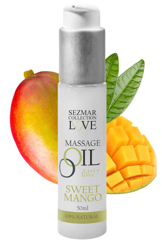 Huile de massage comestible mangue 50ml