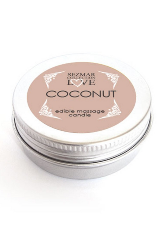 Mini Bougie de massage Noix de coco 30ml 100% naturelle