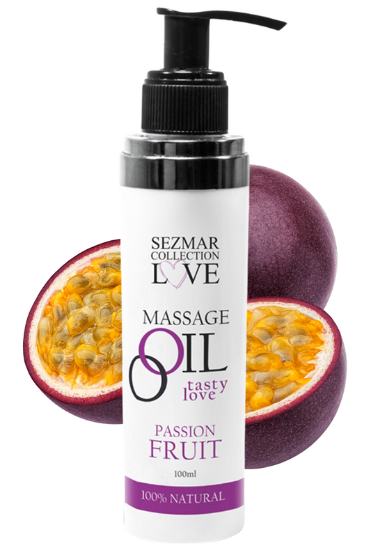 Huile de massage comestible Fruit de la passion 100ml 100% naturelle
