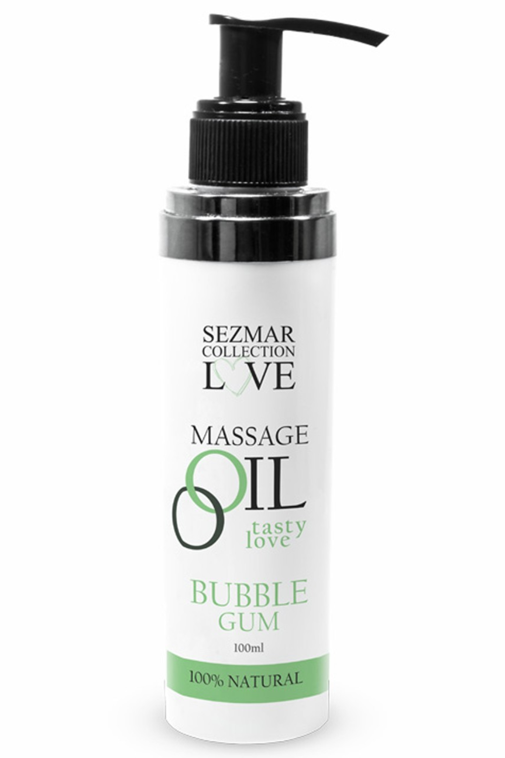 Huile de massage comestible bubble gum 100ml 100% naturelle