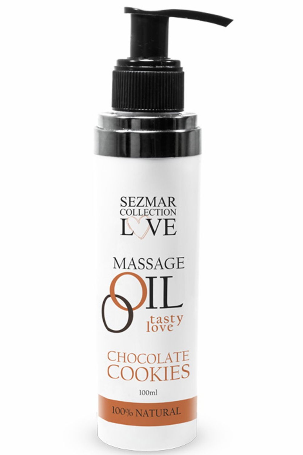 Huile de massage comestible cookie chocolat 100ml 100% naturelle
