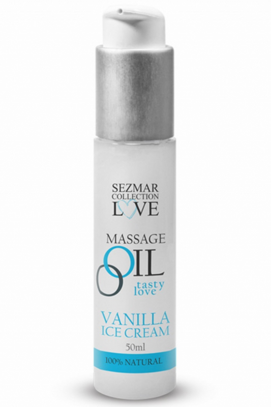 Huile de massage comestible Vanille glacée 50ml
