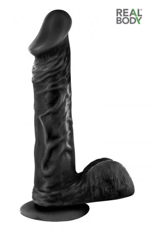 Gode réaliste 23 cm Real Bruce Noir
