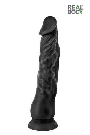 Gode réaliste 21 cm noir Real Justin