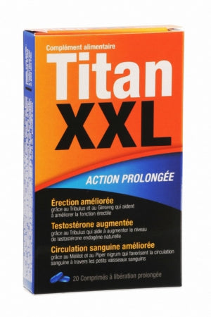 Titan XXL (20 comprimés) stimulant sexuel