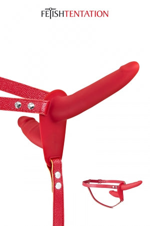 Double gode ceinture rouge