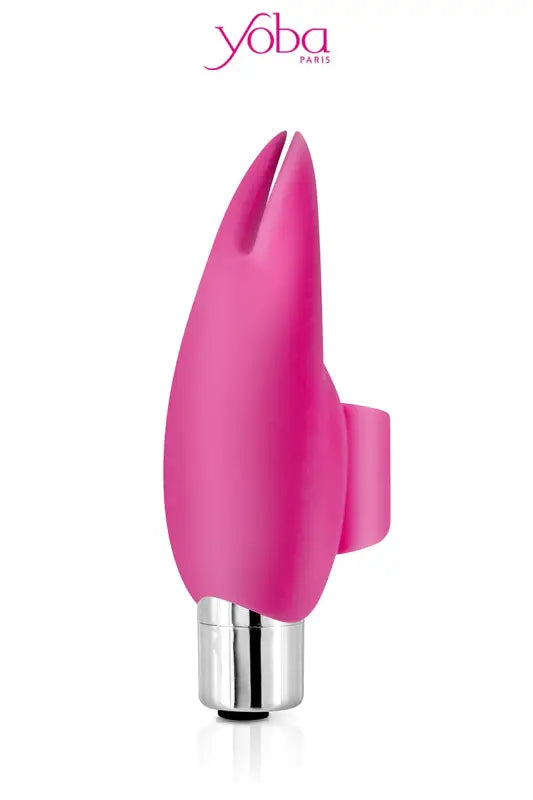 Vibrateur à doigt rose marque Yoba