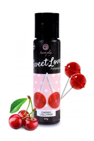 Lubrifiant comestible sucette à la cerise 60 ml