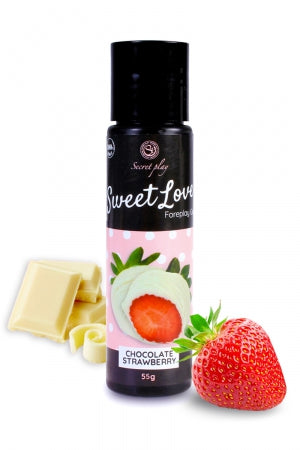 Lubrifiant comestible fraise & chocolat blanc 60ml