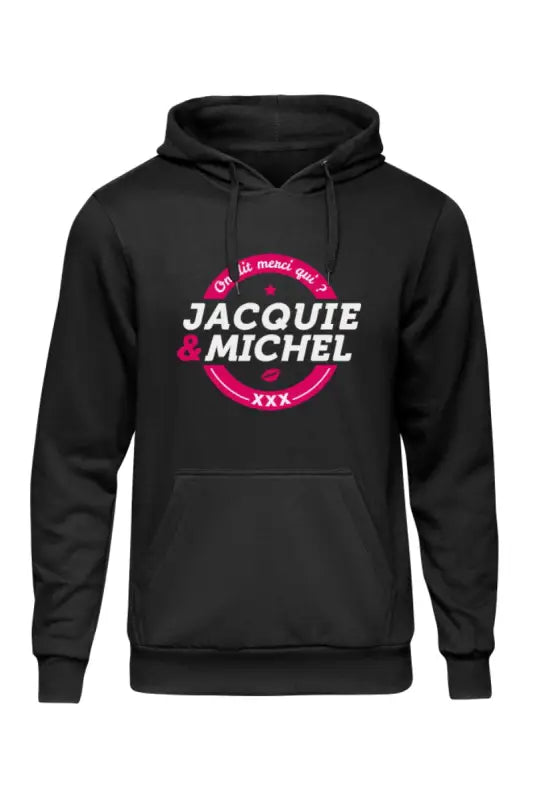 Sweat à capuche noir.