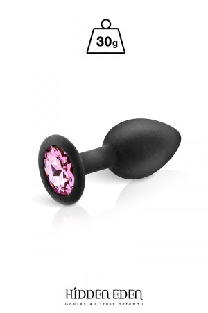 Plug bijou silicone noir S
