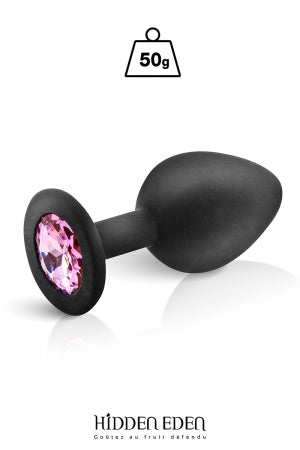 Plug bijou silicone noir M