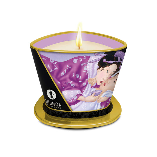 Bougie de massage lueur et caresses Lavande