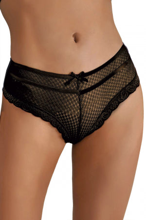 Tanga noir dentelle