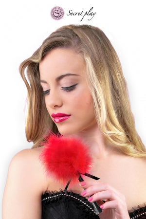 Plumeau 18 cm rouge