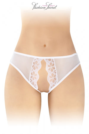 Culotte blanche ouverte Ambre