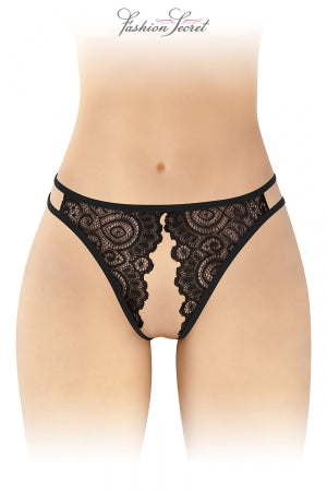 Culotte noire ouverte Annette