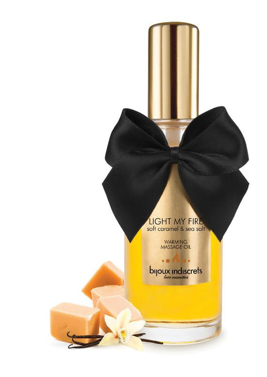 Huile de massage embrassable Chauffante Caramel Doux