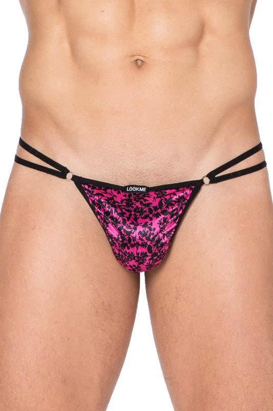 Mini string imprimé rose et noir New Look