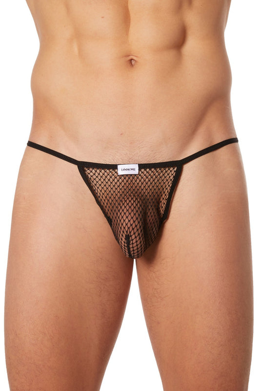 String ficelle noir filet