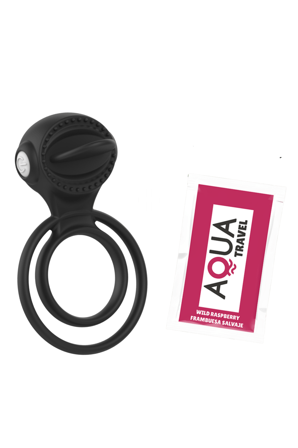 Anneau vibrant 1 seul mode de vibration très extensible noir dosette de lubrifiant