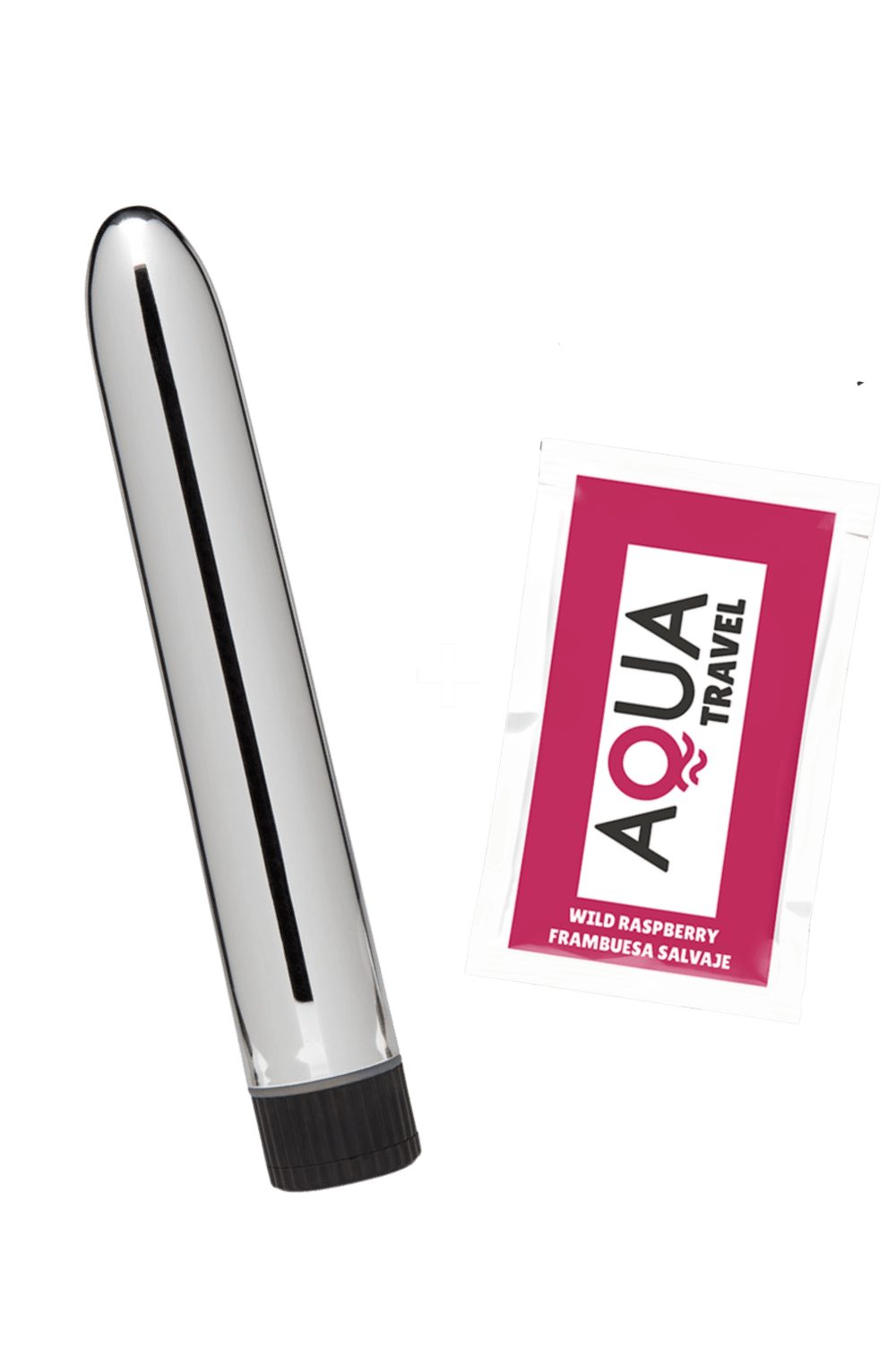 Vibromasseur Classique Argenté 1 dosette de lubrifiant