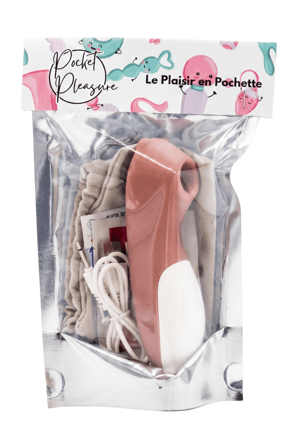 Stimulateur de clitoris Teddy Bear dosette de lubrifiant