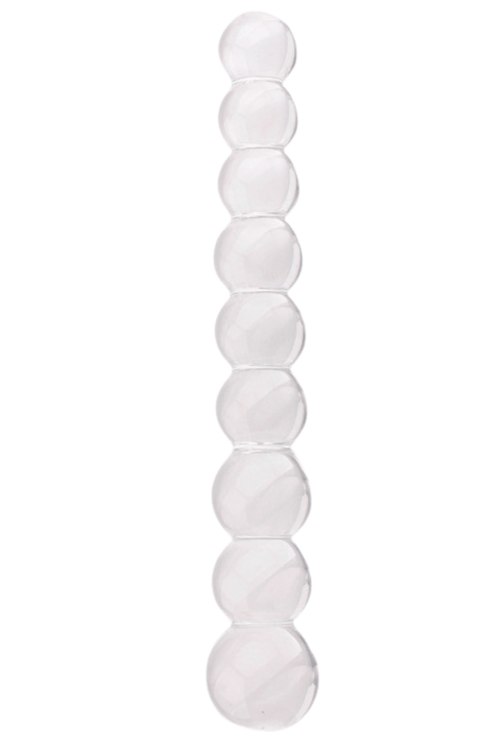 Chapelet Anal en Verre Transparent 1 dosette de lubrifiant