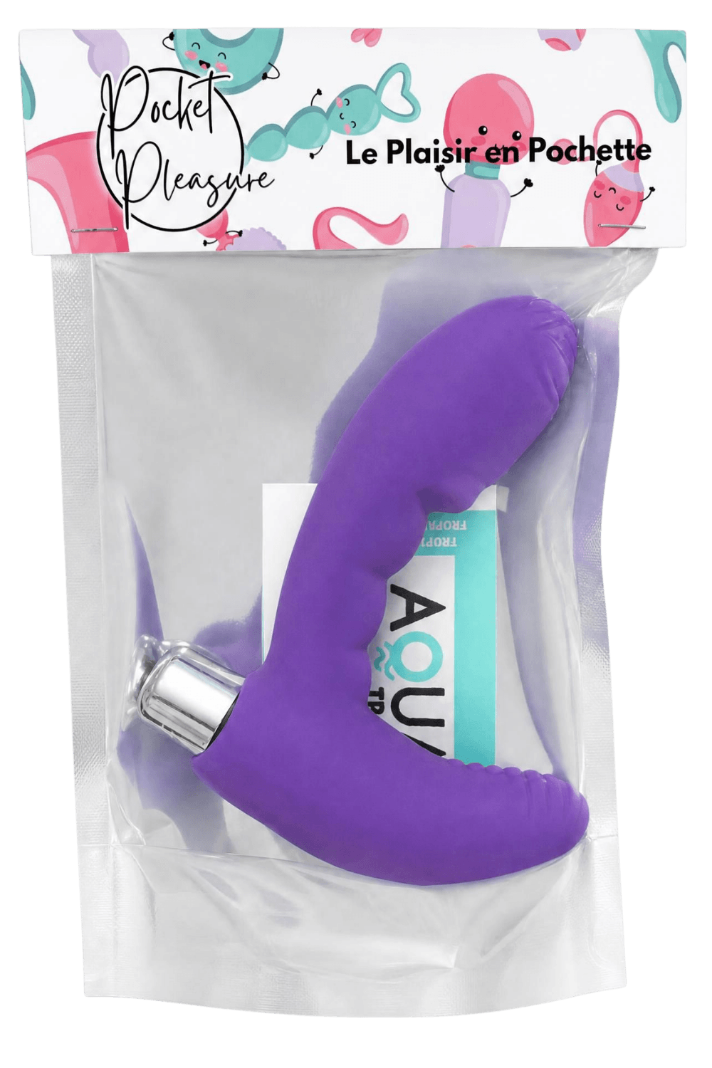 Vibromasseur anal violet stimulateur de prostate dosette lubrifiant