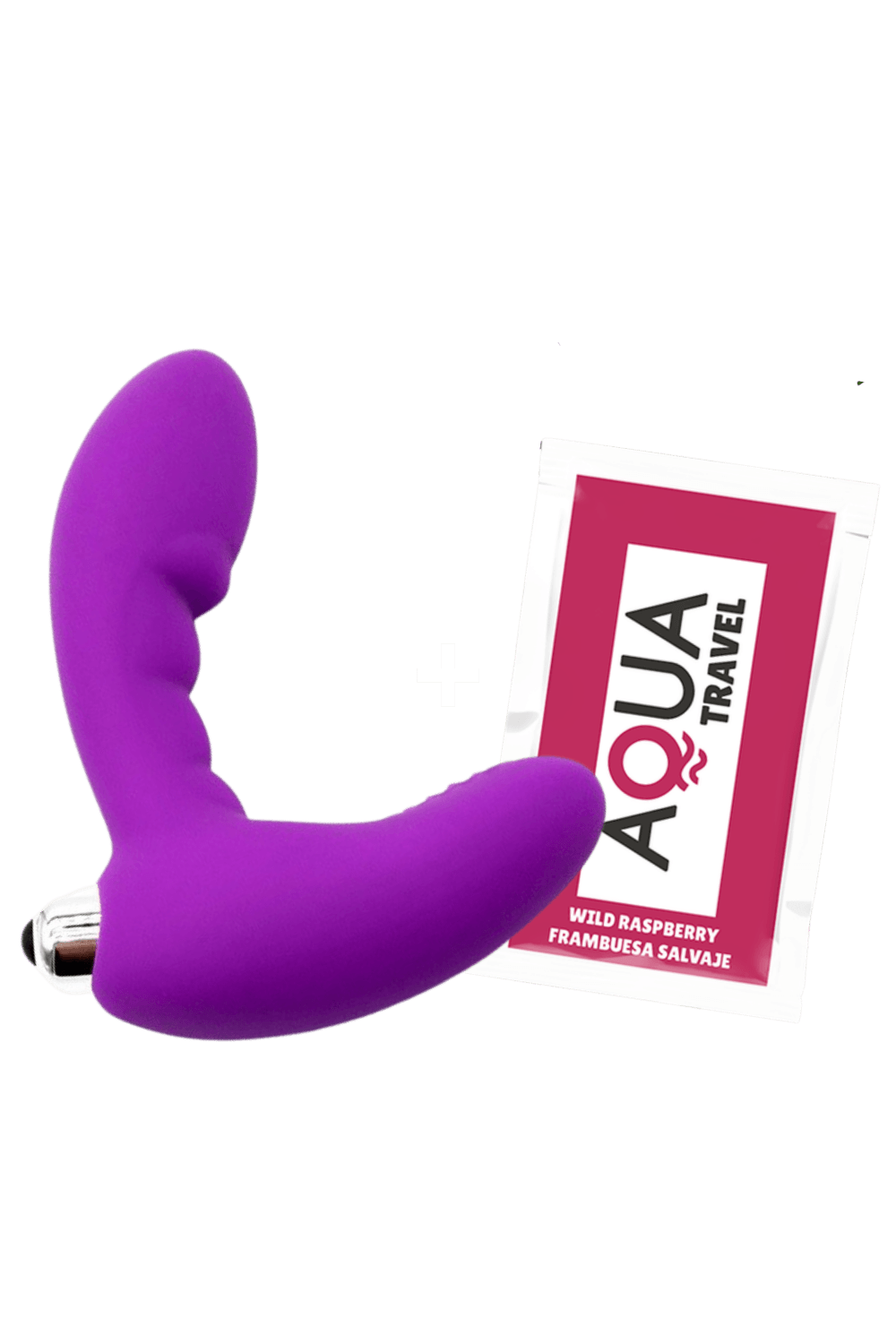 Vibromasseur anal violet stimulateur de prostate dosette lubrifiant