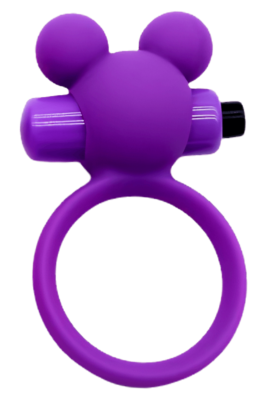 Anneau Vibrant Ourson Violet 1 dosette de lubrifiant