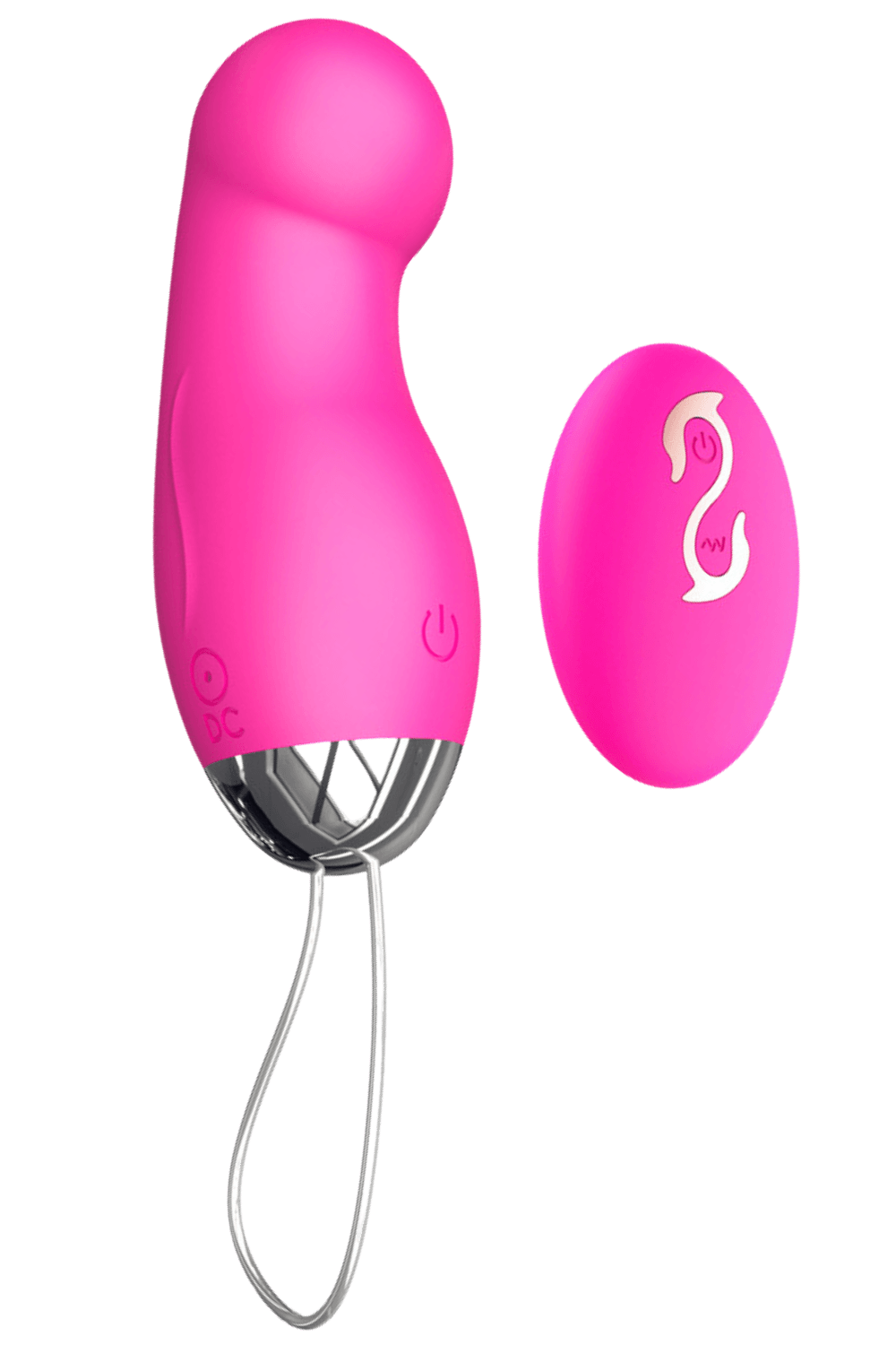 Œuf Vibrant Télécommandé 10 Modes Rose 1 dosette de lubrifiant